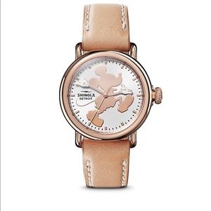 Shinola Disney Mickey Mouse Rose Gold Watch